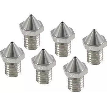 Kit ugelli per Flashforge Creator 3 Pro — ugelli di ricambio 0,4 mm, 0,6 mm, 0,8 mm