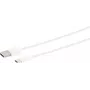 Cavo USB S/CONN 14-13040 0,5 m USB A USB C bianco