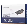 Controller Serial ATA SILVERSTONE SST-ECS06 — scheda PCIe con 6 porte SATA