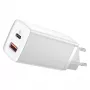 Caricabatterie Baseus CCGAN2L-B02 da interno AC ricarica rapida 20V 1xUSB 1xType-C bianco