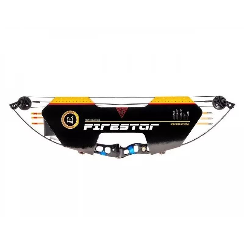 Poe Lang EK Firestar CO-014UCB3 arco compound, 25 lbs, blu carbonio
