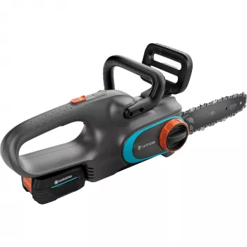 Motosega a batteria PowerSaw 250/18V P4A set pronto all'uso (grigio/turchese, batteria ricaricabile Li-Ion 2,5Ah P4A, POWER FOR ALL ALLIANCE)