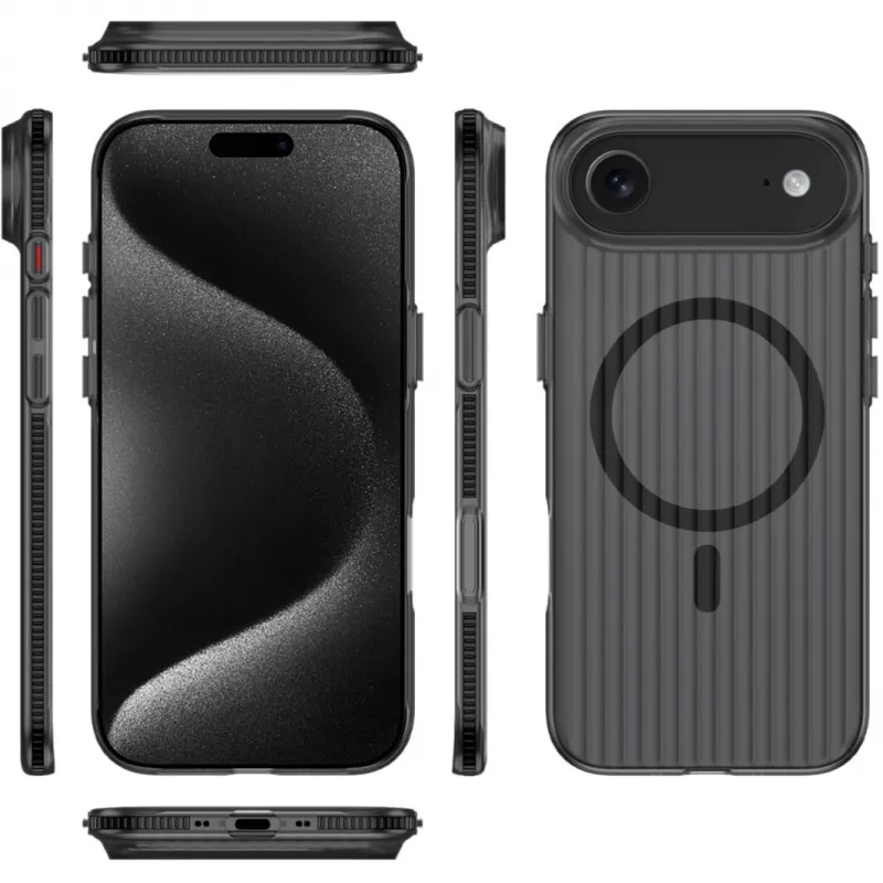 4smarts 541640 Design Case Aero custodia per iPhone Air (iPhone 17 Air), nera