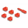 Blocca porte DeLOCK 20928 RJ-45 rosso plastica 11 pezzi