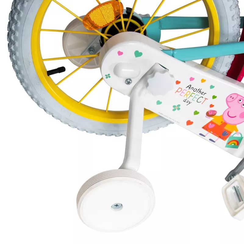 Bicicletta per bambini Toimsa TOI1698 16 pollici con grafiche Peppa Pig, adatta per età 3–6