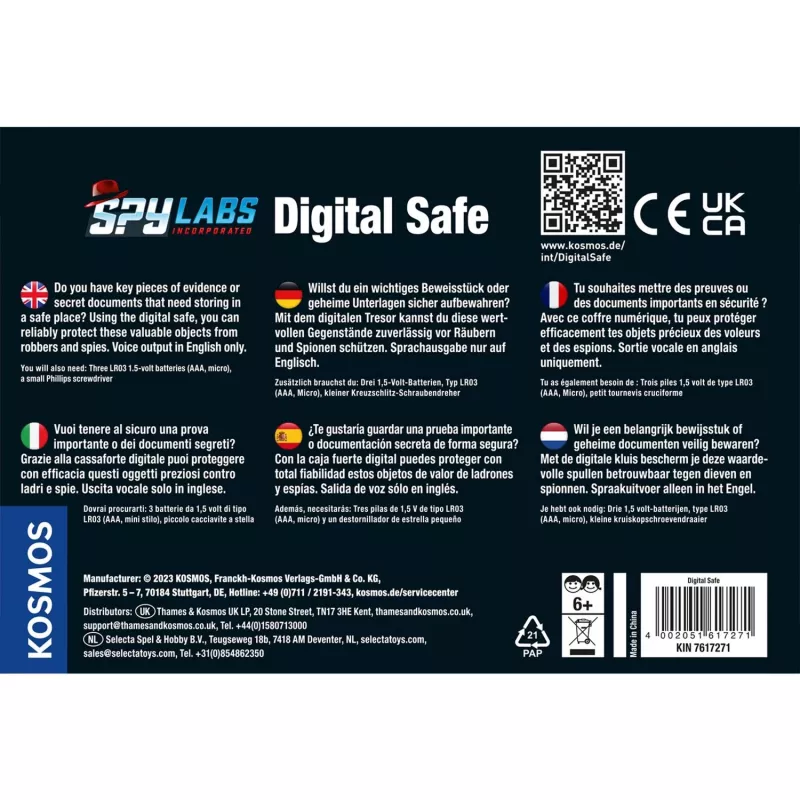 Spy Labs Incorporated Digital Safe, set da detective versione multilingue