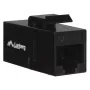 Modulo keystone LANBERG KSU6-3000 — Cat6 U/UTP RJ-45 femmina su RJ-45 femmina, design piatto, nero
