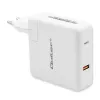 Qoltec caricabatterie GaN FAST 108W | 5-20V | 3-4.7A | USB C | bianco