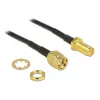 Cavo coassiale DeLOCK 88876 RP-SMA standard 0,2 m nero