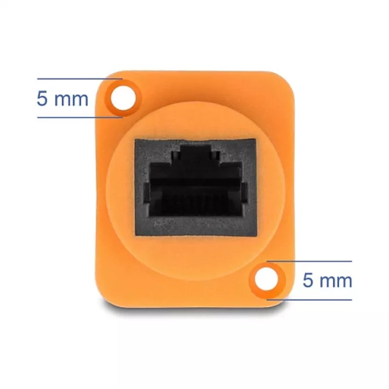Cavo di rete DeLOCK 90804 0,3 m Cat5e U/UTP RJ-45 nero arancione