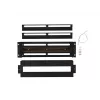 Lanberg AK-VDP103-B pannello di distribuzione della tensione 19 pollici 3U con guida DIN TS-35, nero