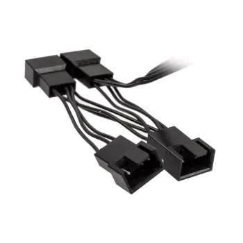 Cavo a Y per ventole Kolink 1-a-4 PWM 35 cm, 4-Pin PWM su 4×4-Pin PWM + SATA