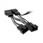 Cavo a Y per ventole Kolink 1-a-4 PWM 35 cm, 4-Pin PWM su 4×4-Pin PWM + SATA