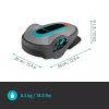Gardena 15108-35 SILENO life 1500 m² robot tagliaerba