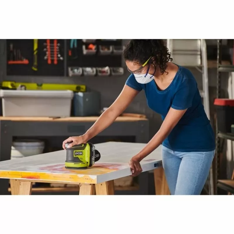 Ryobi RROS18-0 ONE+ 18 V levigatrice orbitale a batteria, 125 mm, solo