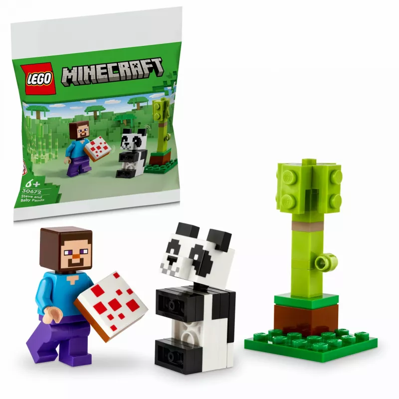 LEGO Minecraft Steve e Baby-Panda 30672 Polybag