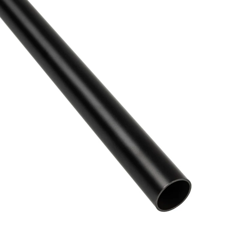Tubo rigido 14 mm OD, 500 mm — BitsPower Bitspower None Chamfer ottone, nero carbone