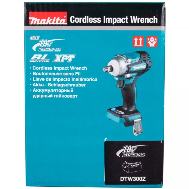 Makita DTW300Z Avvitatore a impulsi a batteria 3200 giri/min nero, blu