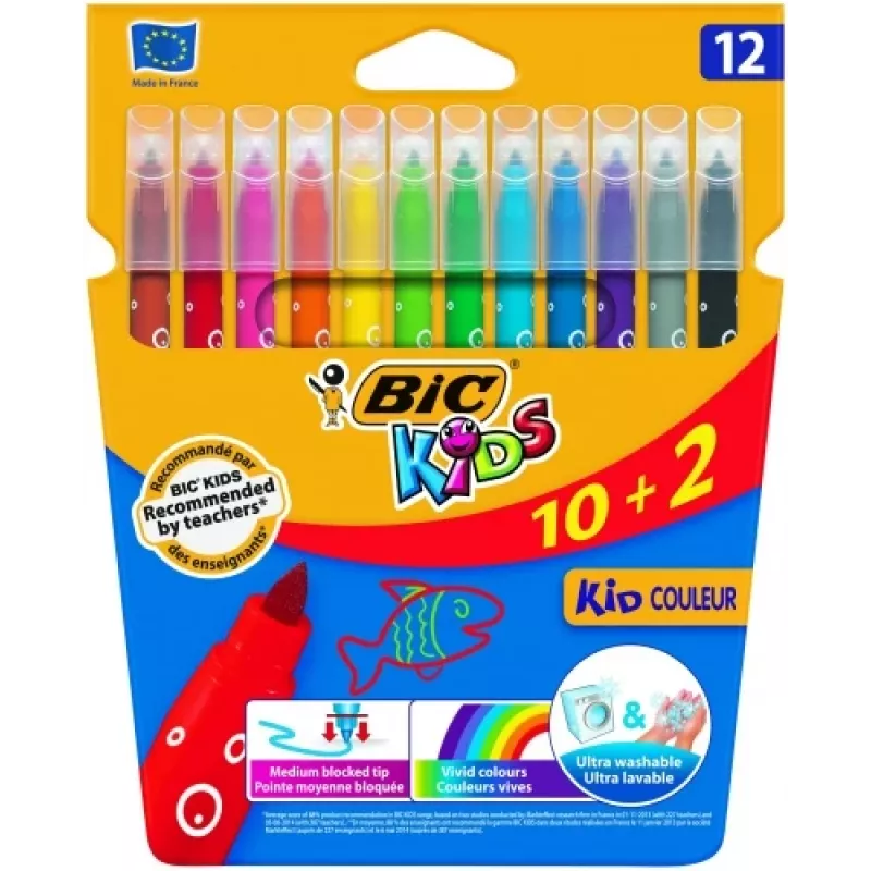 Pennarelli BIC CF KID750 12 colori 9202937