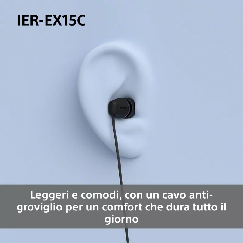 Sony IER-EX15C Cuffie con filo In-Ear Chiamate/Musica USB Type-C Rosa