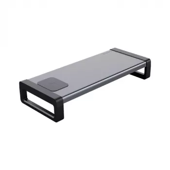 Supporto per monitor ORICO HS081812 con caricabatterie wireless Qi 15W, rialzo da scrivania per monitor e laptop