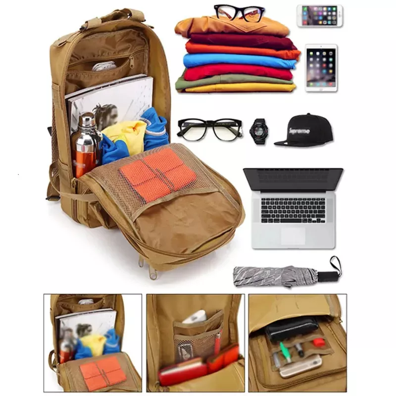 Extralink Zaino Tattico Militare 30L - Borsa da Viaggio Militare