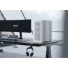 APNX case per PC Midi Tower C1-R-WT-v1 — bianco, supporta ATX/Micro-ATX/Mini-ITX, 3 ventole frontali da 120 mm preinstallate, 3 vani da 3,5
