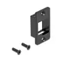 DELOCK 67336 Cornice a scatto — zinco, nero, 19,1 × 35,5 × 9,8 mm