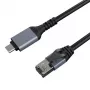 Cavo Internet CAT6 UTP, USB Type-C - RJ45, 7,5 m