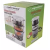 Esperanza Steam Volcano EKG009 Vaporiera, 3 cestelli, 400 W