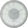 NeXtime orologio 8125 Fancy Round, Ø43 cm, da parete, bianco/argento