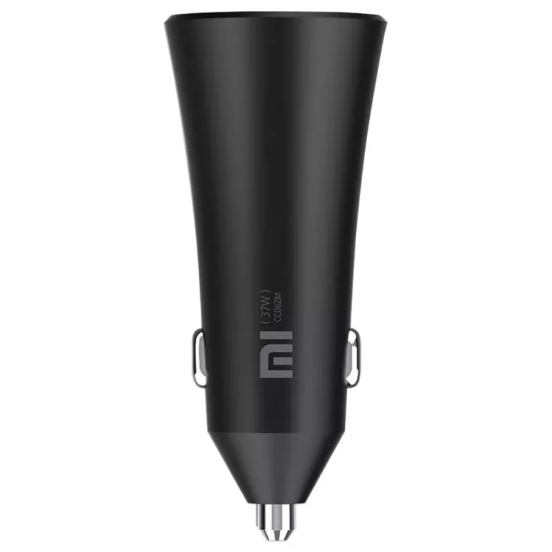 Xiaomi caricabatterie da auto dual port 37 Watt nero, nero