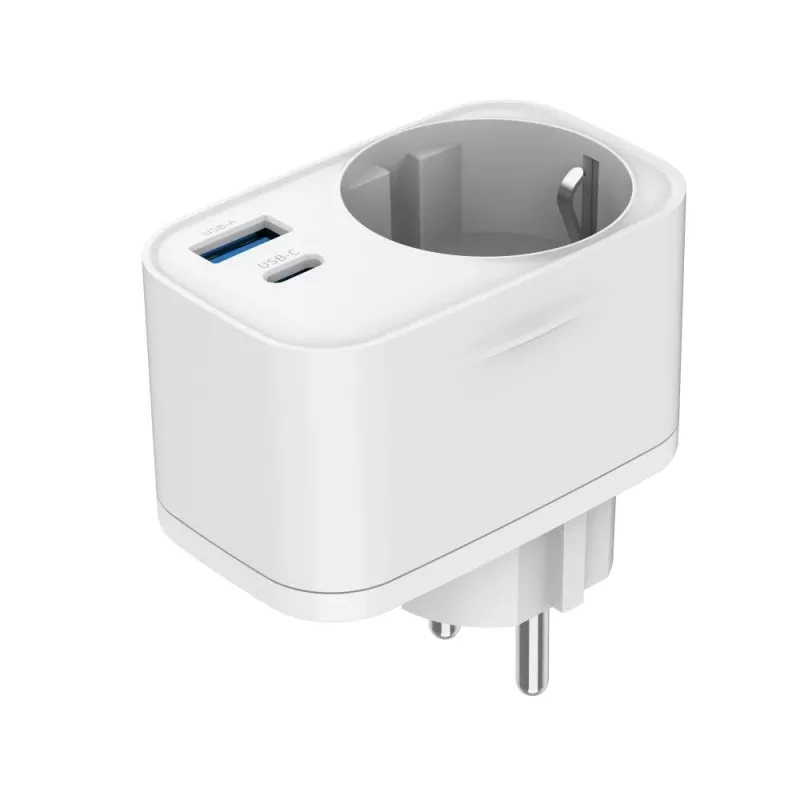 CARICABATTERIE USB UNIVERSALE 20W BIANCO/2P AC TA-ACPDQC20-01-W GEMBIRD
