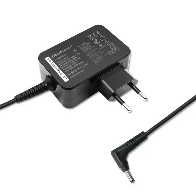 Qoltec 51026 alimentatore/trasformatore per interni/esterni 65 W nero