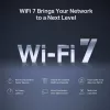 Router da tavolo MERCUSYS MR47BE — tri-band Wi-Fi 7 (2,4/5/6 GHz), 9300 Mbit/s, 3× RJ-45, 2,5GbE, 6 antenne esterne