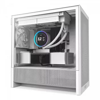 Case per PC NZXT H9 H3 Flow midi tower bianco