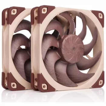 Ventola per case PC Noctua NF-A12X25 G2 PWM SX2-PP 120 mm, 12 V, 1800 giri/min, 107,3 m³/h, cuscinetto SSO, confezione da 2, beige