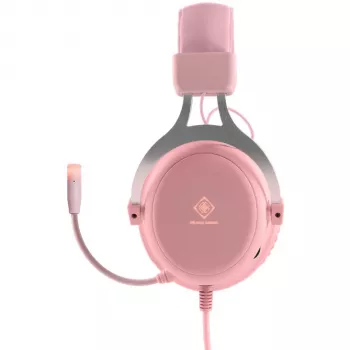 Deltaco GAM-030-P cuffie e headset con filo headband gaming USB Type-A rosa (GAM-030-P)