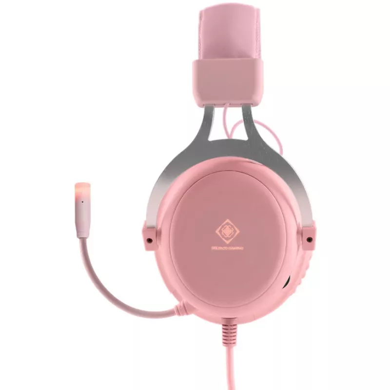Deltaco GAM-030-P cuffie e headset con filo headband gaming USB Type-A rosa (GAM-030-P)
