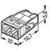 Wago 2273-202 connettore/separatore per cavi trasparente, bianco