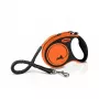 Guinzaglio da traino Flexi Xtreme 5 m, arancione/nero, taglia media (fino a 35 kg)