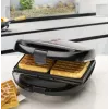 Sandwich maker Clatronic ST/WA 3670 800 W nero, acciaio inox