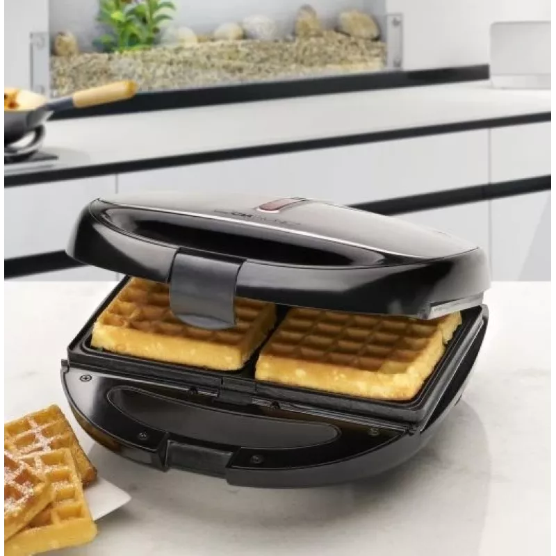 Sandwich maker Clatronic ST/WA 3670 800 W nero, acciaio inox