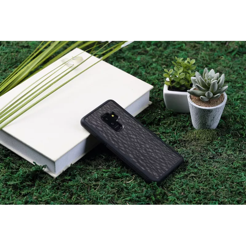 Custodia per smartphone man and wood per Galaxy S9 Plus – carbon nero