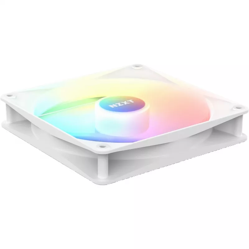 NZXT F120 RGB Core RF-C12SF-W1 ventola per case da 120 mm, 500–1800 RPM, PWM, bianca