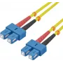 Cavo patch in fibra ottica helos 216668 9/125µm OS2 SC-SC duplex 15m