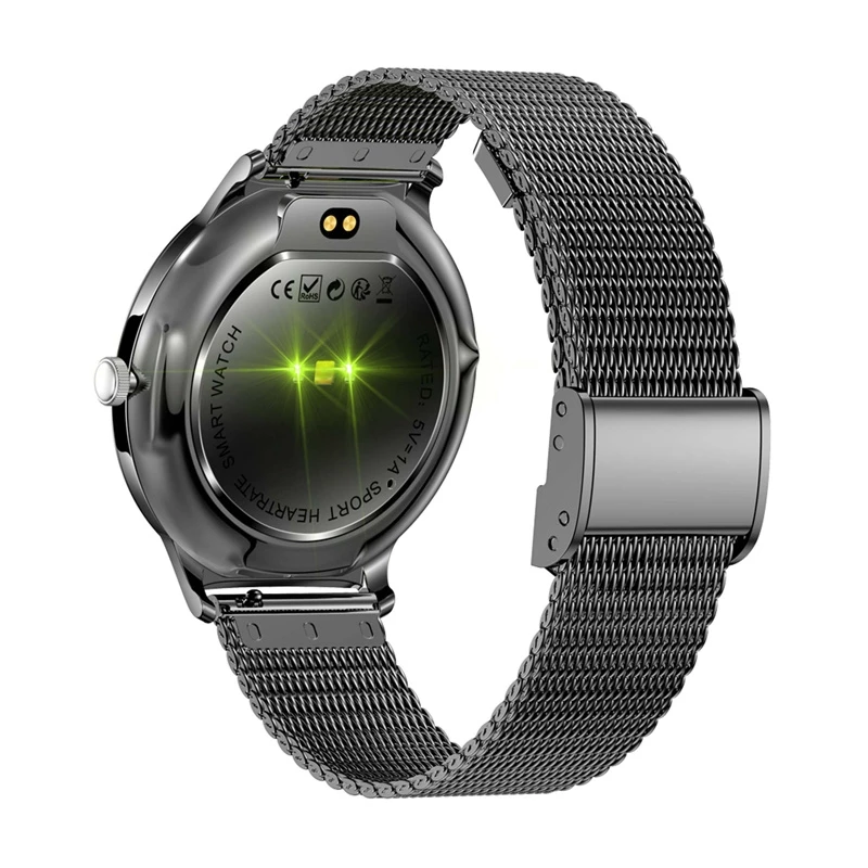 Smartwatch Colmi V89 acciaio nero con cardiofrequenzimetro, impermeabile