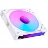 Ventola per case computer Lian Li Uni Fan 12RSLIN3W 120 mm bianca, 12 V, 0,2–2100 U/min, 2,66 mmH2O, FDB