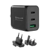 Caricabatterie da parete Tellur TLL151451 65W, 3 porte (2x USB-C, 1x USB-A)