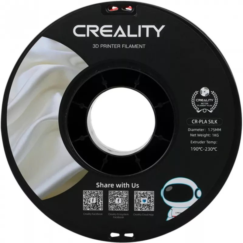 Creality CR-Silk PLA filamento, 1,75 mm, 1 kg, oro/rosso